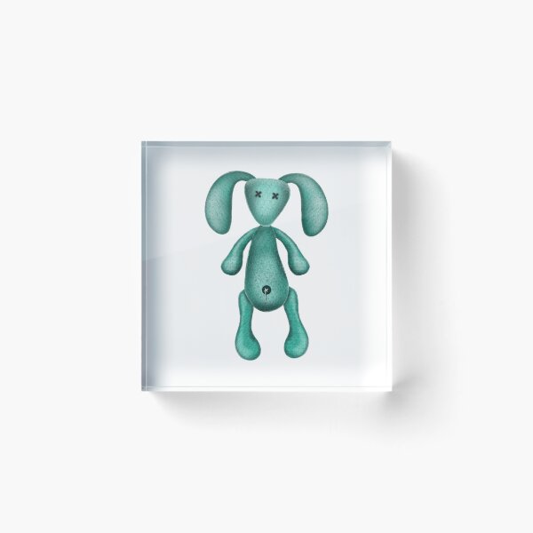 Item preview, Knitted bunny toy digital illustration designed and sold by Mashusha-art.
