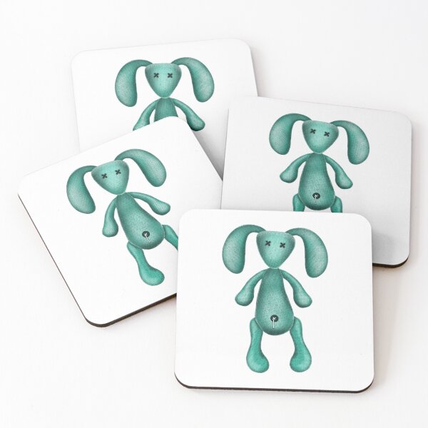 Item preview, Knitted bunny toy digital illustration designed and sold by Mashusha-art.