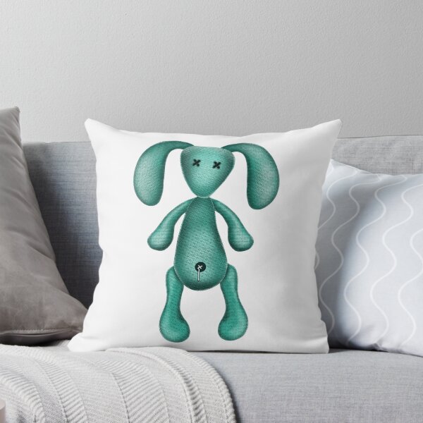 Item preview, Knitted bunny toy digital illustration designed and sold by Mashusha-art.