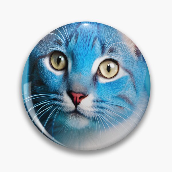 Item preview, Blue fantasy kitty designed and sold by Nooshin Mehrvarz.