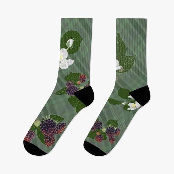 Item preview, blackberry leaves, berries, and blossoms designed and sold by ElementalEmbers.