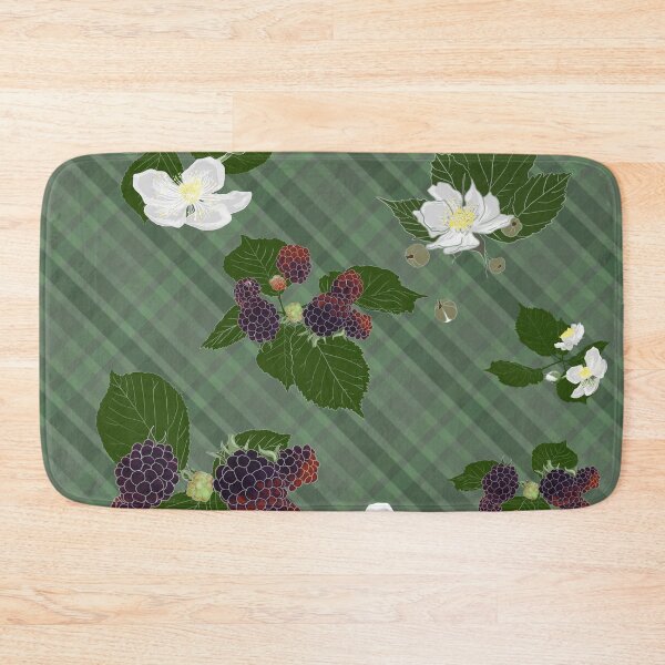 Item preview, blackberry leaves, berries, and blossoms designed and sold by ElementalEmbers.