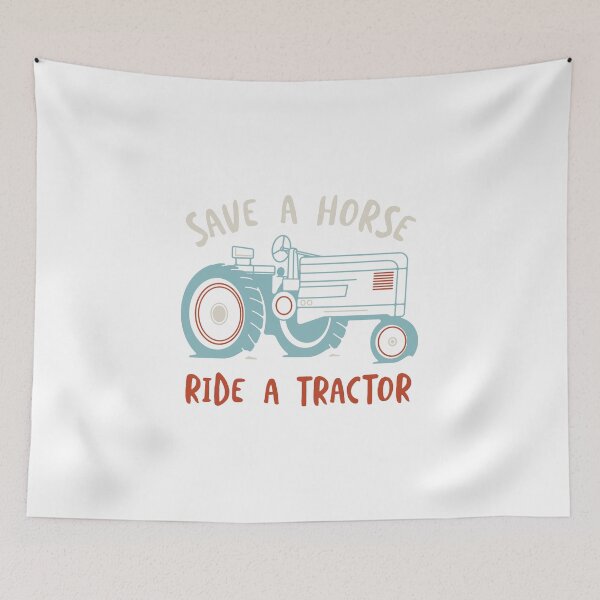Item preview, Funny Farming Save a Horse Ride a Tractor designed and sold by whyitsme.