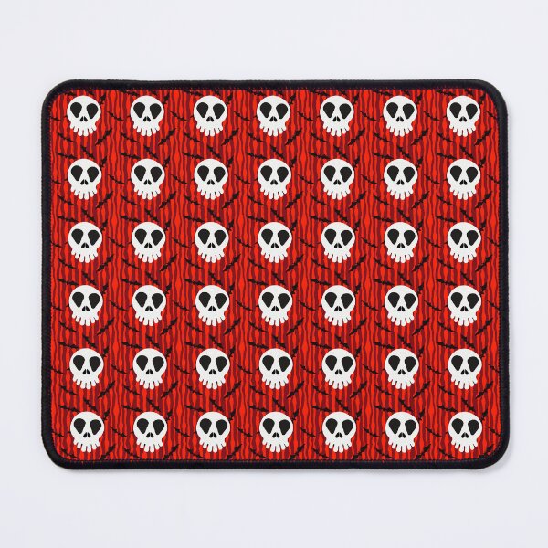 Item preview, Haunted Holidays Skull in Red Stripe Bats designed and sold by StarLiteRetro.