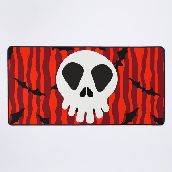 Item preview, Haunted Holidays Skull in Red Stripe Bats designed and sold by StarLiteRetro.