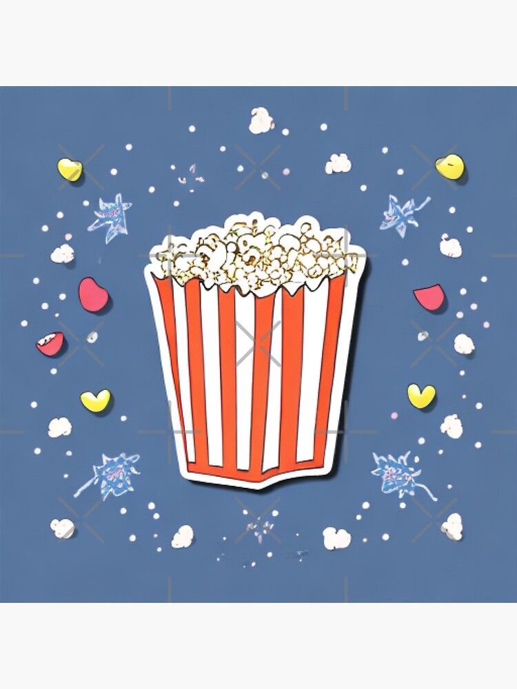 Disover Popcorn Frenzy - Popcorn Party - Popcorn Panic Premium Matte Vertical Poster
