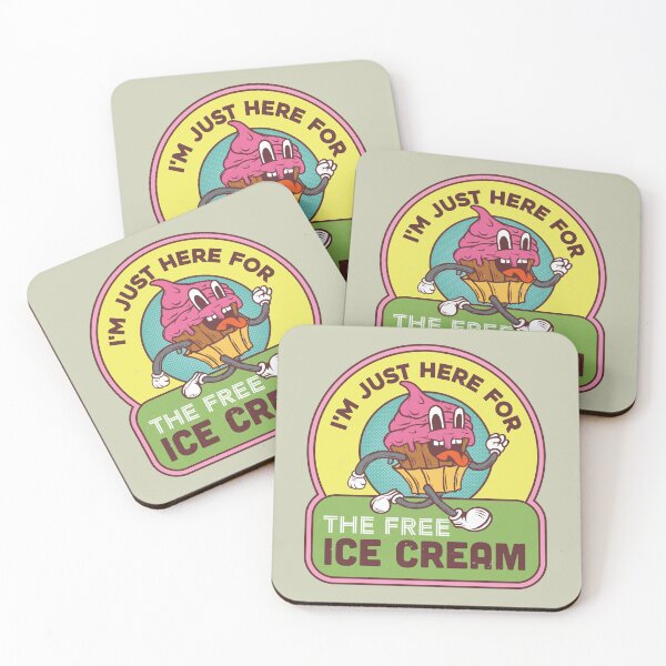 Item preview, I Am Just Here For The Free Ice Cream designed and sold by bolimj.