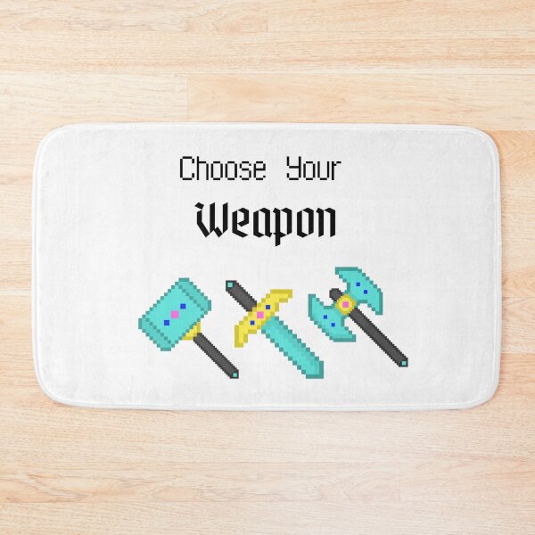 Item preview, Choose your Weapon Pixel Gamer designed and sold by GamesR4Girls.