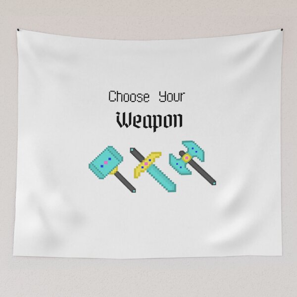 Item preview, Choose your Weapon Pixel Gamer designed and sold by GamesR4Girls.