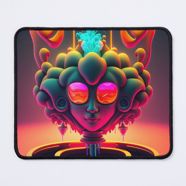 Item preview, Supermind Version M -  Incredible Psychedelic Abstract Vision of Transhumanist Future - very high resolution  - Original Artwork designed and sold by CloudofKnowing.