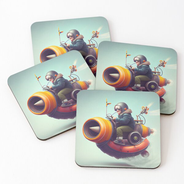 Item preview, Frolicking with a Hovercraft and Bazooka on a Swivel Digital Painting designed and sold by CodeAndColors.