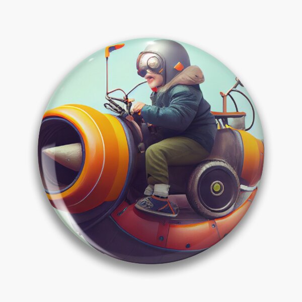 Artikelvorschau, Frolicking with a Hovercraft and Bazooka on a Swivel Digital Painting entworfen und verkauft von CodeAndColors.