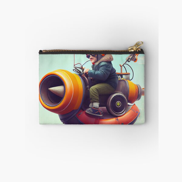 Item preview, Frolicking with a Hovercraft and Bazooka on a Swivel Digital Painting designed and sold by CodeAndColors.