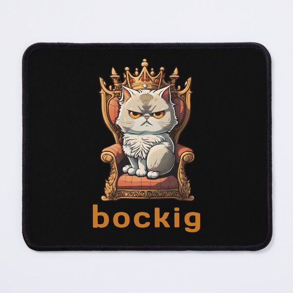 Item preview, Bucky cat throne crown tomcat grim saying stubborn designed and sold by Sellery-GbR.