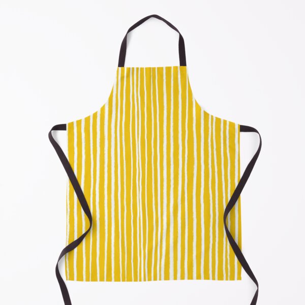 Item preview, Yellow and White, Vertical, Free Hand Stripes  designed and sold by OneThreeSix.