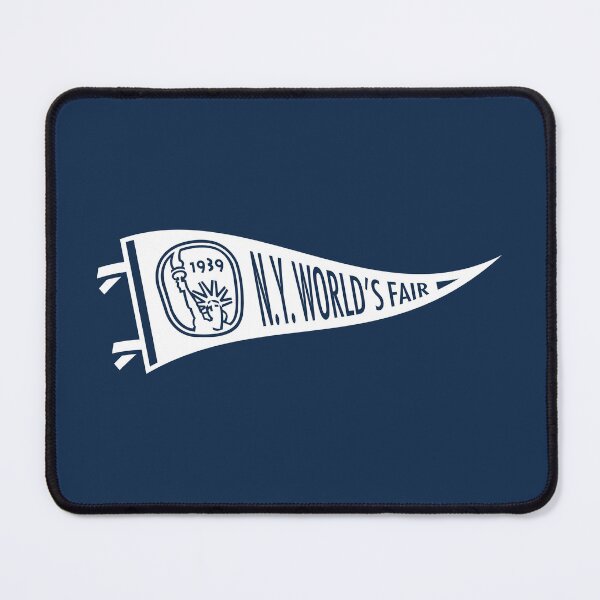 Item preview, 1939-40 New York World's Fair - Statue Pennant (White) designed and sold by deadmansupplyco.