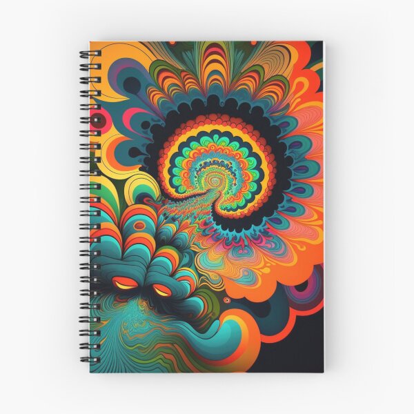 Aperçu de l'œuvre Art abstrait aux couleurs psychédéliques créée et vendue par WindCreation.
