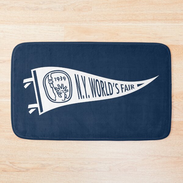 Item preview, 1939-40 New York World's Fair - Statue Pennant (White) designed and sold by deadmansupplyco.