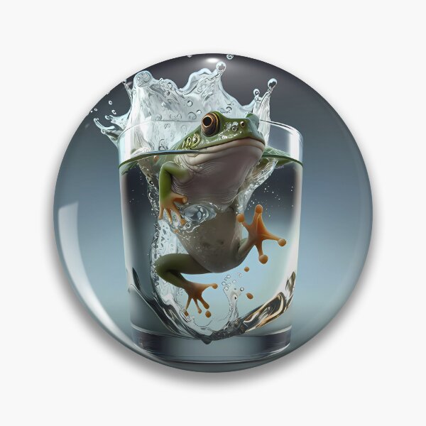 Item preview, Funny frog in a water glass designed and sold by SMILE88.