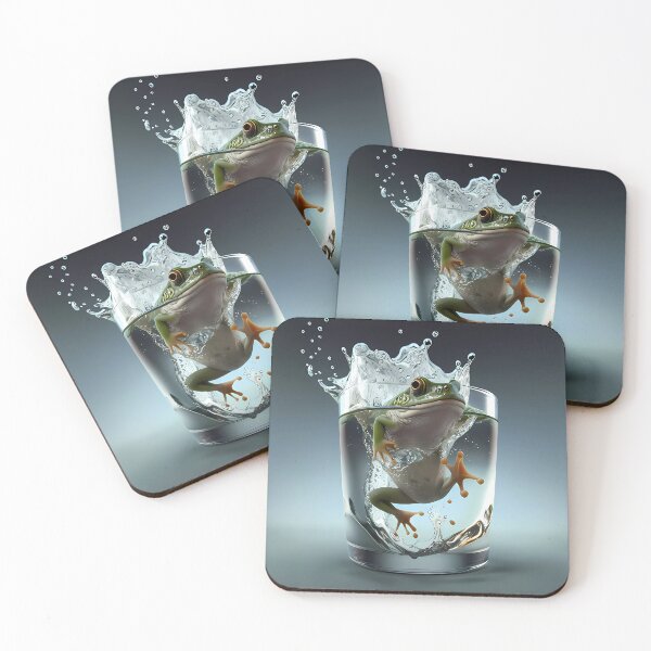 Item preview, Funny frog in a water glass designed and sold by SMILE88.
