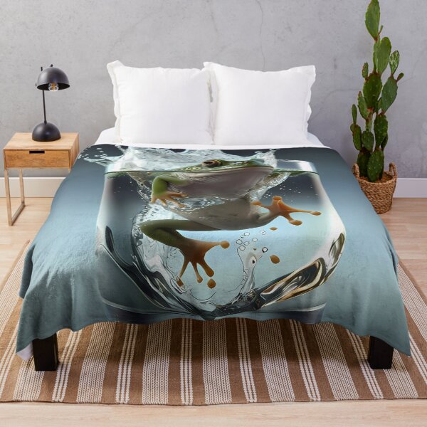 Item preview, Funny frog in a water glass designed and sold by SMILE88.