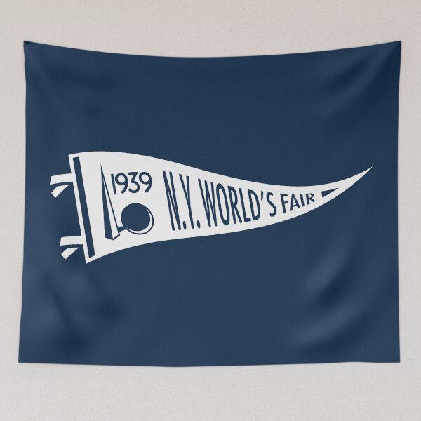 Item preview, 1939-40 New York World's Fair - Icon Pennant (White) designed and sold by deadmansupplyco.