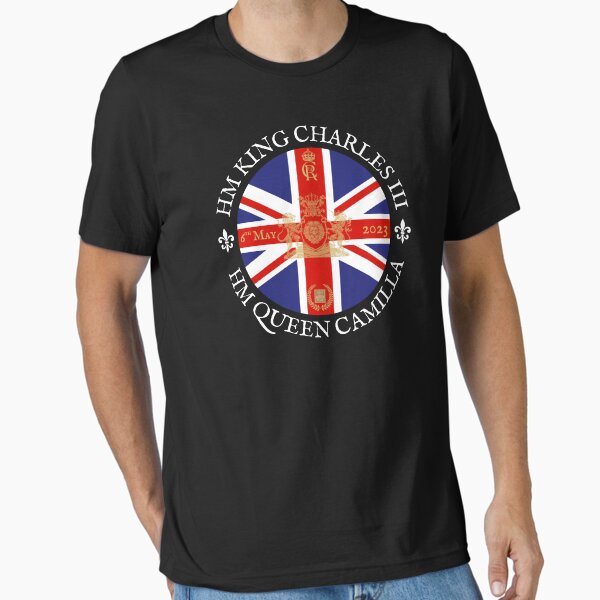 KING CHARLES III & QUEEN CAMILLA Royal Coronation Day 2023 Essential T-Shirt
