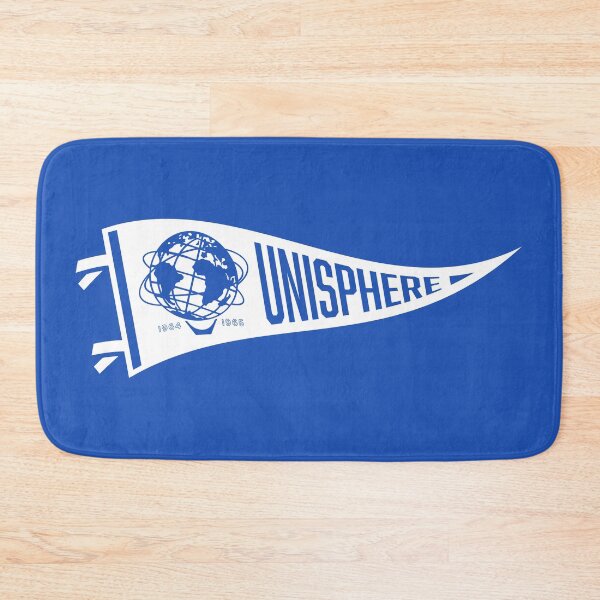 Item preview, 1964-65 New York World's Fair - Unisphere Pennant (White) designed and sold by deadmansupplyco.