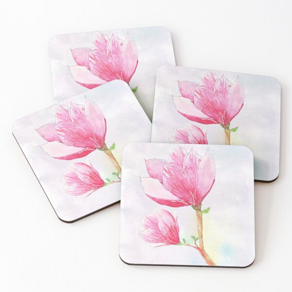 Item preview, Blooming Magnolia flower design watercolor painting designed and sold by Wolshebnaja.