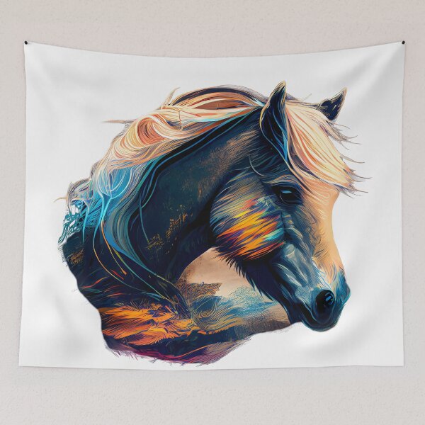 Item preview, Norwegian Fjord Horse Artwork - Horses 5 designed and sold by MLArtifex.