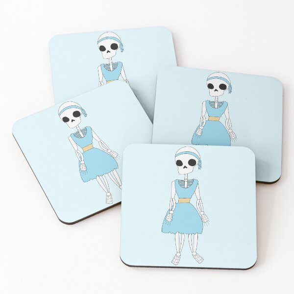 Item preview, Cute Skeley Wearing Light Blue designed and sold by StarEyedUnicorn.