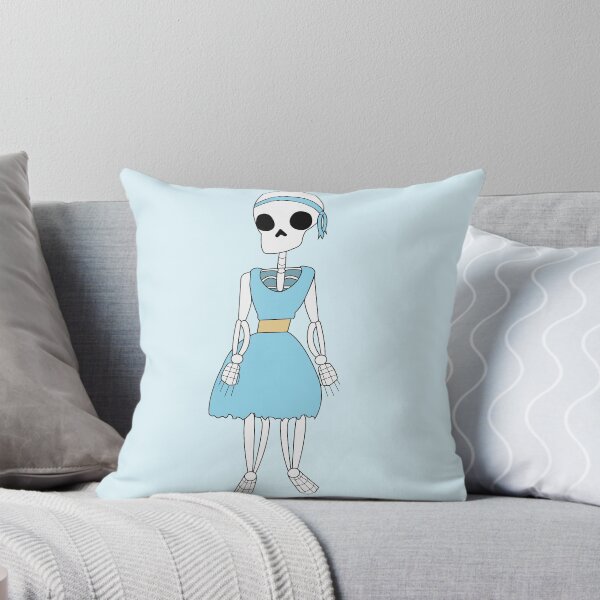 Item preview, Cute Skeley Wearing Light Blue designed and sold by StarEyedUnicorn.