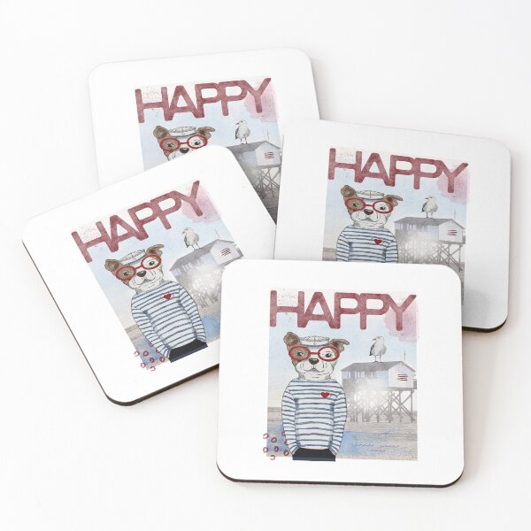 Item preview, Happy by the sea in St. Peter-Ording designed and sold by FrauBlaschi.