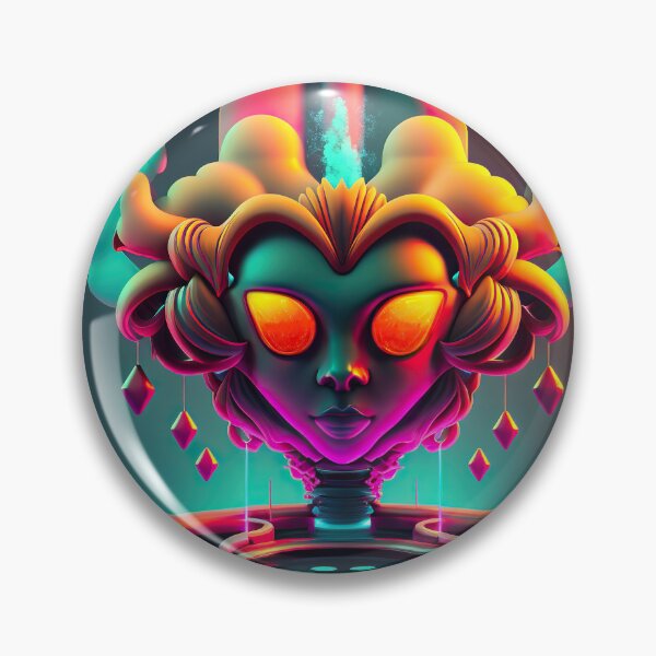Item preview, Supermind Version F -  Incredible Psychedelic Abstract Vision of Transhumanist Future - very high resolution  - Original Artwork designed and sold by CloudofKnowing.