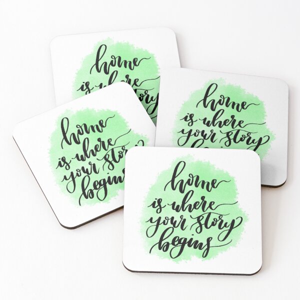 Item preview, Home Is Where Your Story Begins Calligraphy Quote designed and sold by chloescalli17.