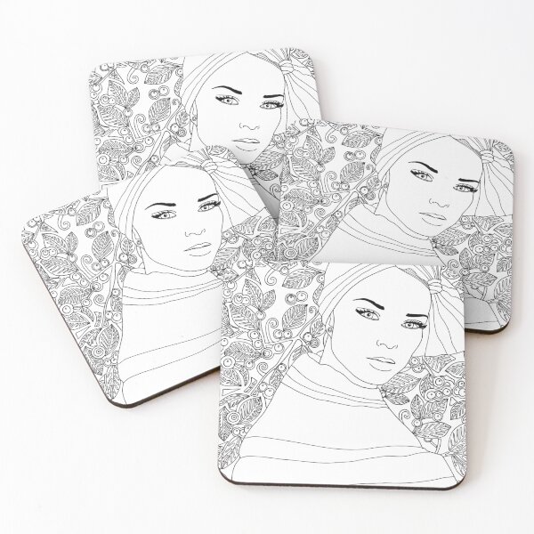 Item preview, Fashionista. Flower with woman. Line illustration. Line drawing. One line. Nature face designed and sold by DmitrySkripnyc.