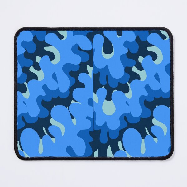 Item preview, Blue Camouflage Inspired Colors Wavy Pattern Design designed and sold by chloescalli17.