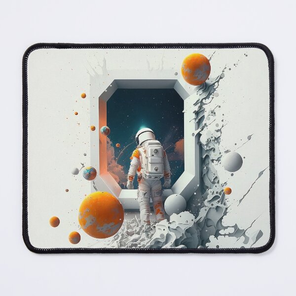Item preview, Astronaut Entering Space - Realistic Composition designed and sold by ByDigitalDream.