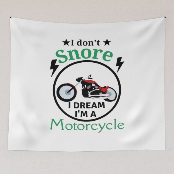 Item preview,  I Don't Snore I Dream I'm A Motorcycle - Funny Motorcycle Meme  designed and sold by Nero9o.