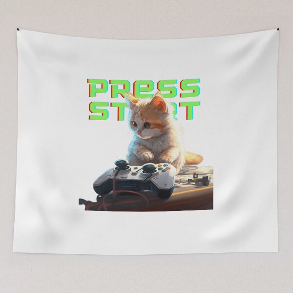 Item preview, Press Start Kitty designed and sold by chrstnslts.