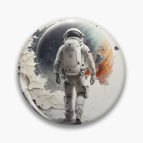 Artikelvorschau, Astronaut geht ins All - eine abstrakte Komposition entworfen und verkauft von ByDigitalDream.