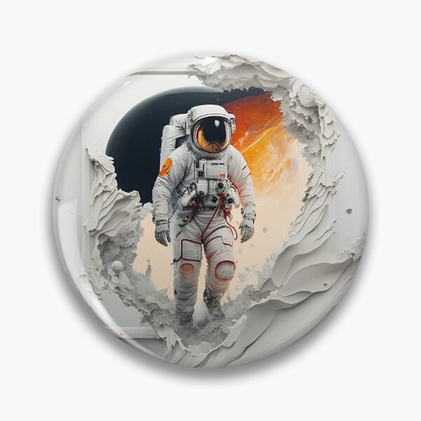 Artikelvorschau, Astronaut verlässt den Weltraum - abstrakte Komposition entworfen und verkauft von ByDigitalDream.