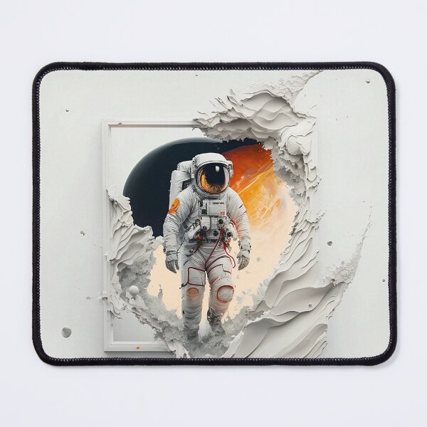 Item preview, Astronaut Exiting Space - Abstract Composition designed and sold by ByDigitalDream.