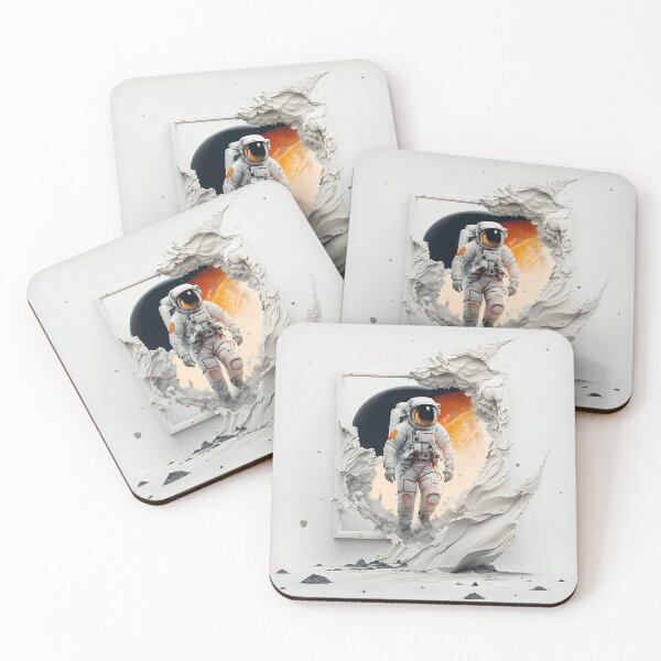 Item preview, Astronaut Exiting Space - Abstract Composition designed and sold by ByDigitalDream.