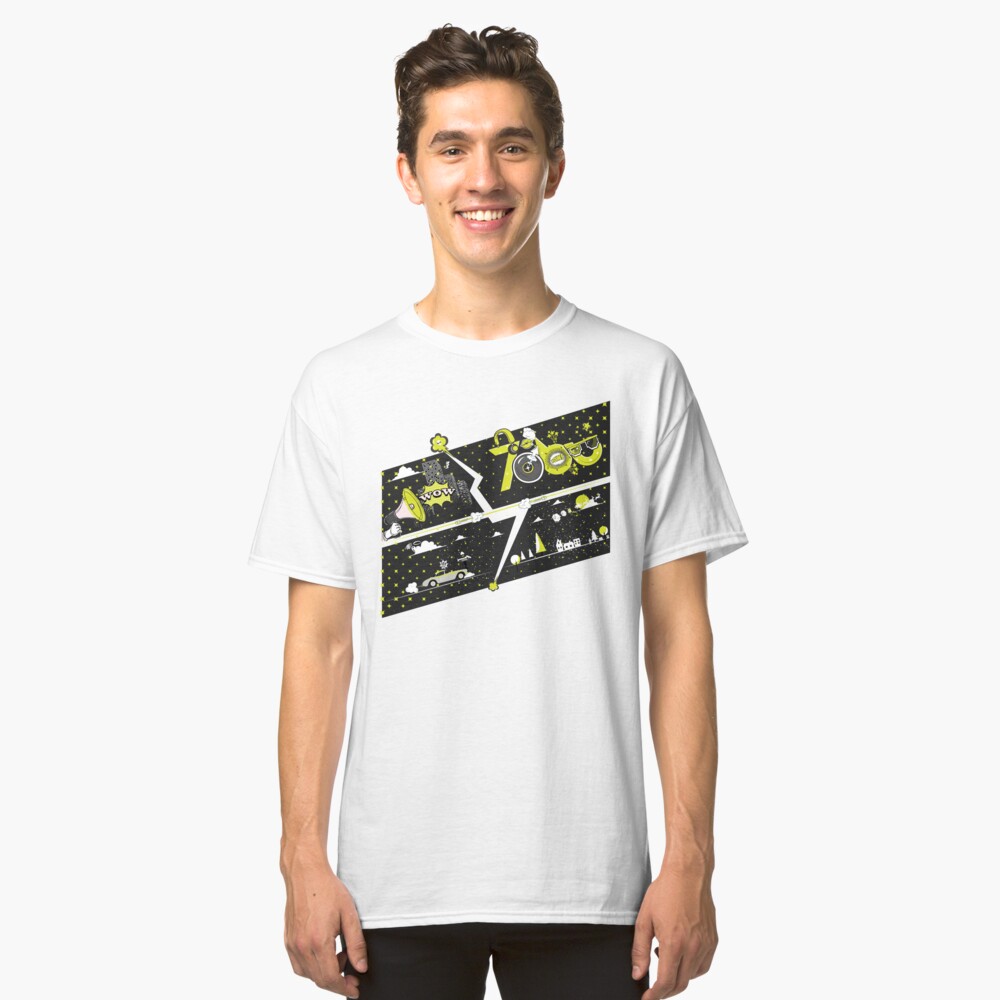 Tobu Yellow Comic Art Classic T-Shirt