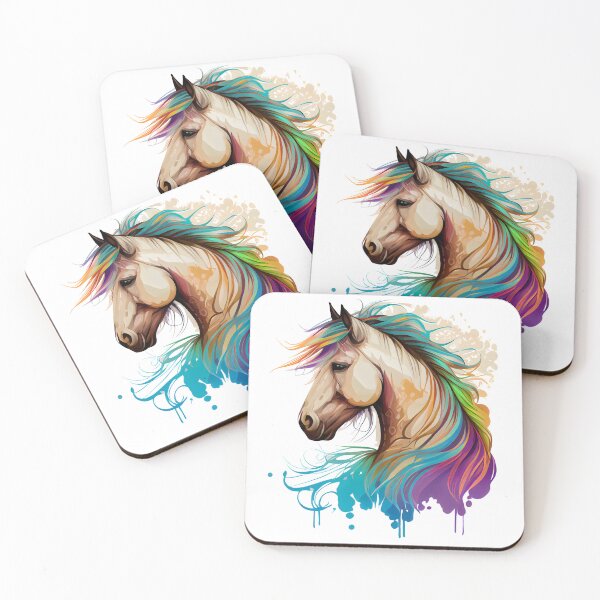 Item preview, Drawn Norwegian Fjord Horse Artwork - Horses 7 designed and sold by MLArtifex.