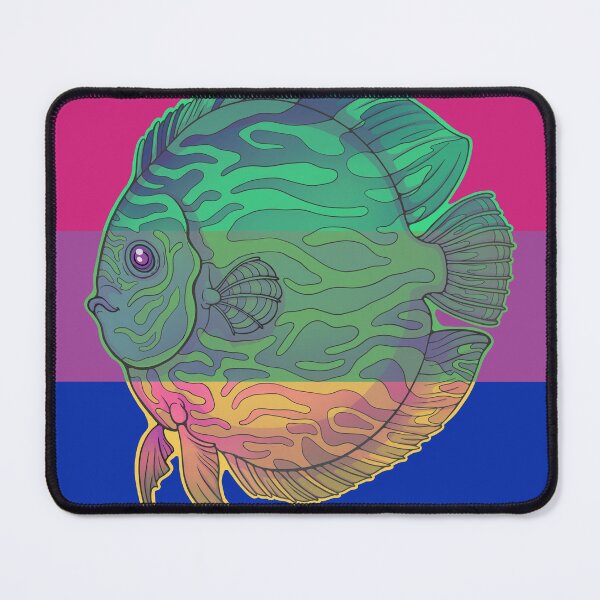 Item preview, Discus fish - King of the aquarium - bisexual colours inverted white designed and sold by Puddmuppy.