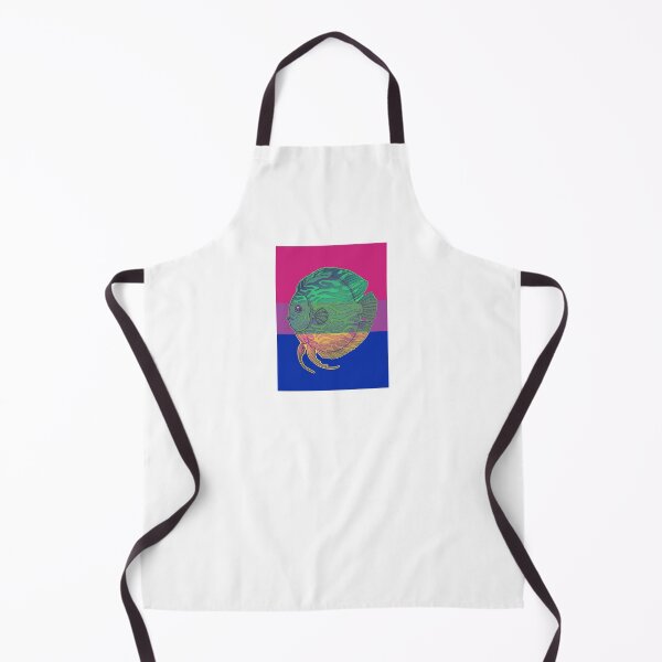 Item preview, Discus fish - King of the aquarium - bisexual colours inverted white designed and sold by Puddmuppy.