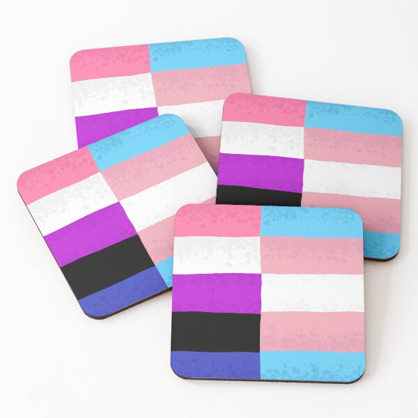 Item preview, Genderfluid Transgender Trans Nonbinary Pride Flag Mashup designed and sold by Spell-the-Bee.