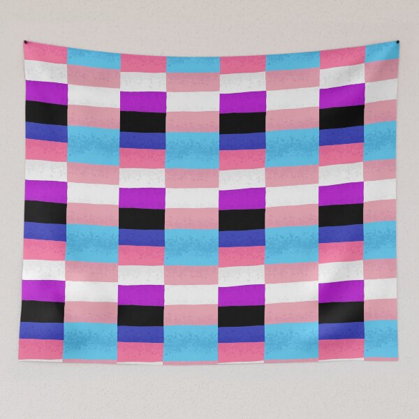 Item preview, Genderfluid Transgender Trans Nonbinary Pride Flag Mashup designed and sold by Spell-the-Bee.